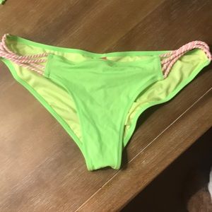 Victoria Secret Lime Green and pink bottoms